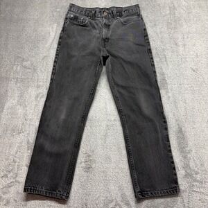 George Regular Fit Jeans Mens 29x30 Black Good Faded Denim